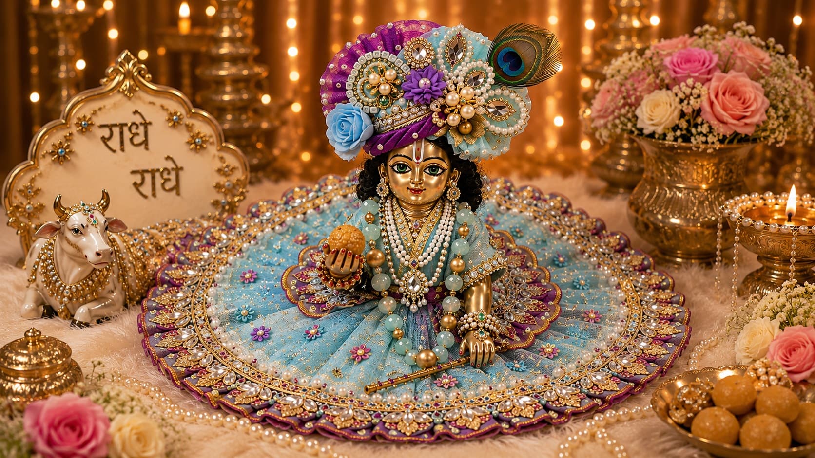 Janmashtami Laddu Gopal Shringar — Complete Mukut, Jewellery & Poshak Guide