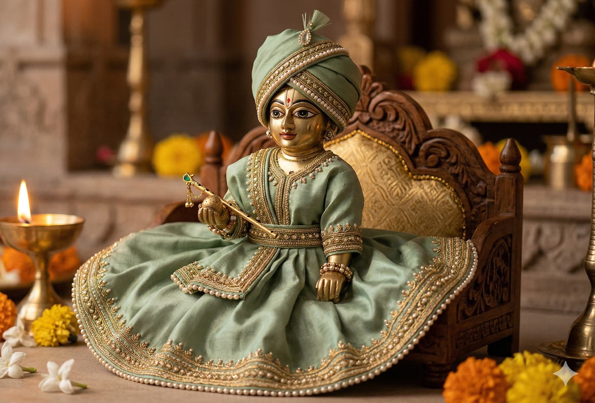 Shayan Sewa — Laddu Gopal night dress & Kanha Ji nightsuit | Divyambar