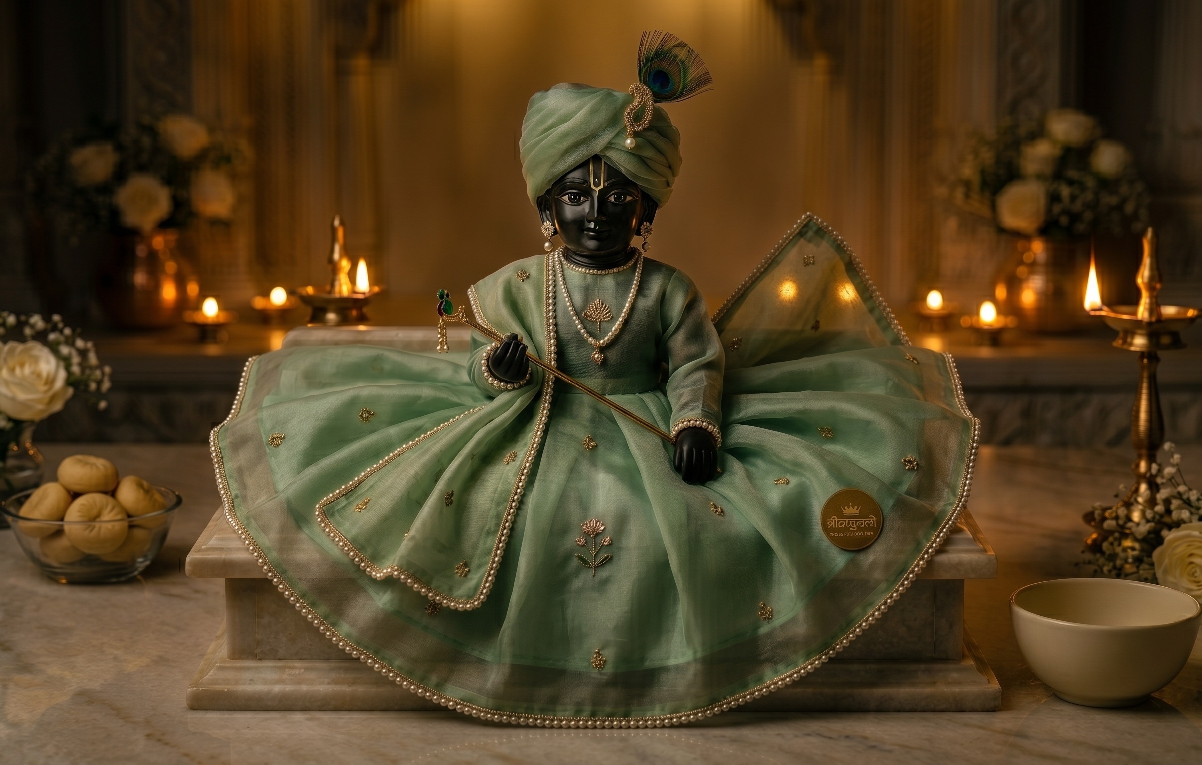 Kanha Ji ke kapde types,heavy poshak for Janmashtami, lehenga patka, woolen gol poshak, festival dress
