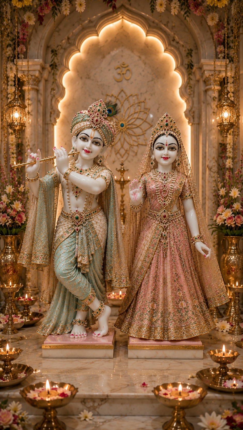 Radha Krishna dress for Janmashtami, Yugal Jodi shringar coordination guide