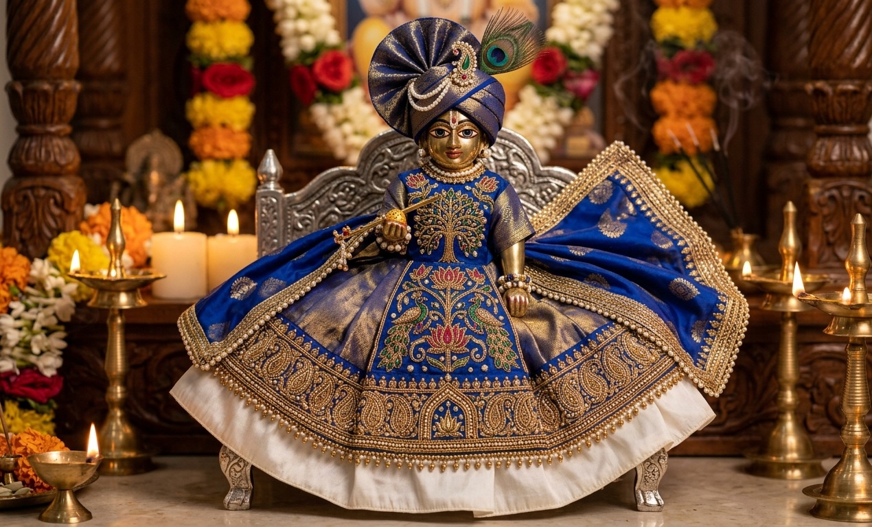Kanha Ji poshak color guide for Akshaya Tritiya